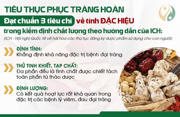 Tiêu chí đánh giá hiệu quả bài thuốc Tiêu thực Phục tràng hoàn