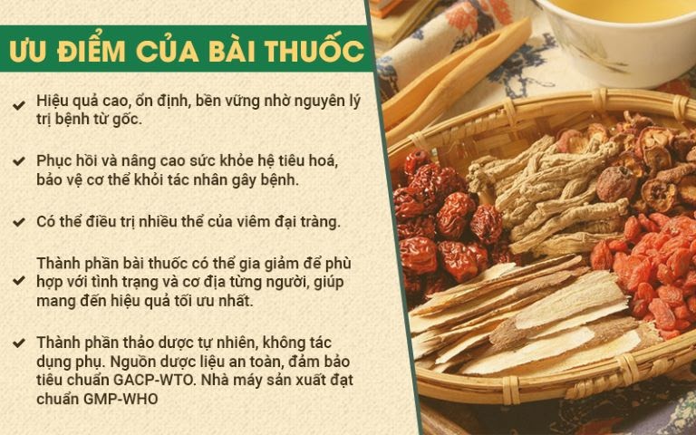 Ưu điểm nổi bật của bài thuốc cổ truyền Tiêu thực Phục tràng hoàn trong chữa viêm đại tràng cho người hiện đại