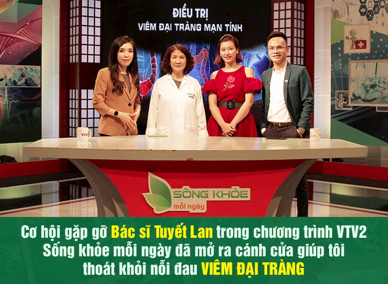 Bác sĩ Tuyết Lan trong chương trình “Sống khỏe mỗi ngày” được phát sóng trên kênh VTV2