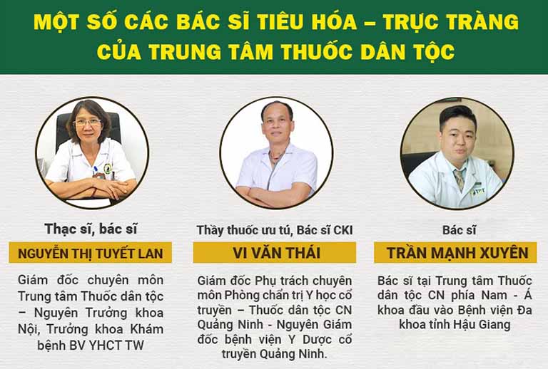 Đội ngũ bác sĩ chữa bệnh đại tràng "mát tay" tại Trung tâm Đội ngũ bác sĩ chữa bệnh đại tràng "mát tay" tại Trung tâm
